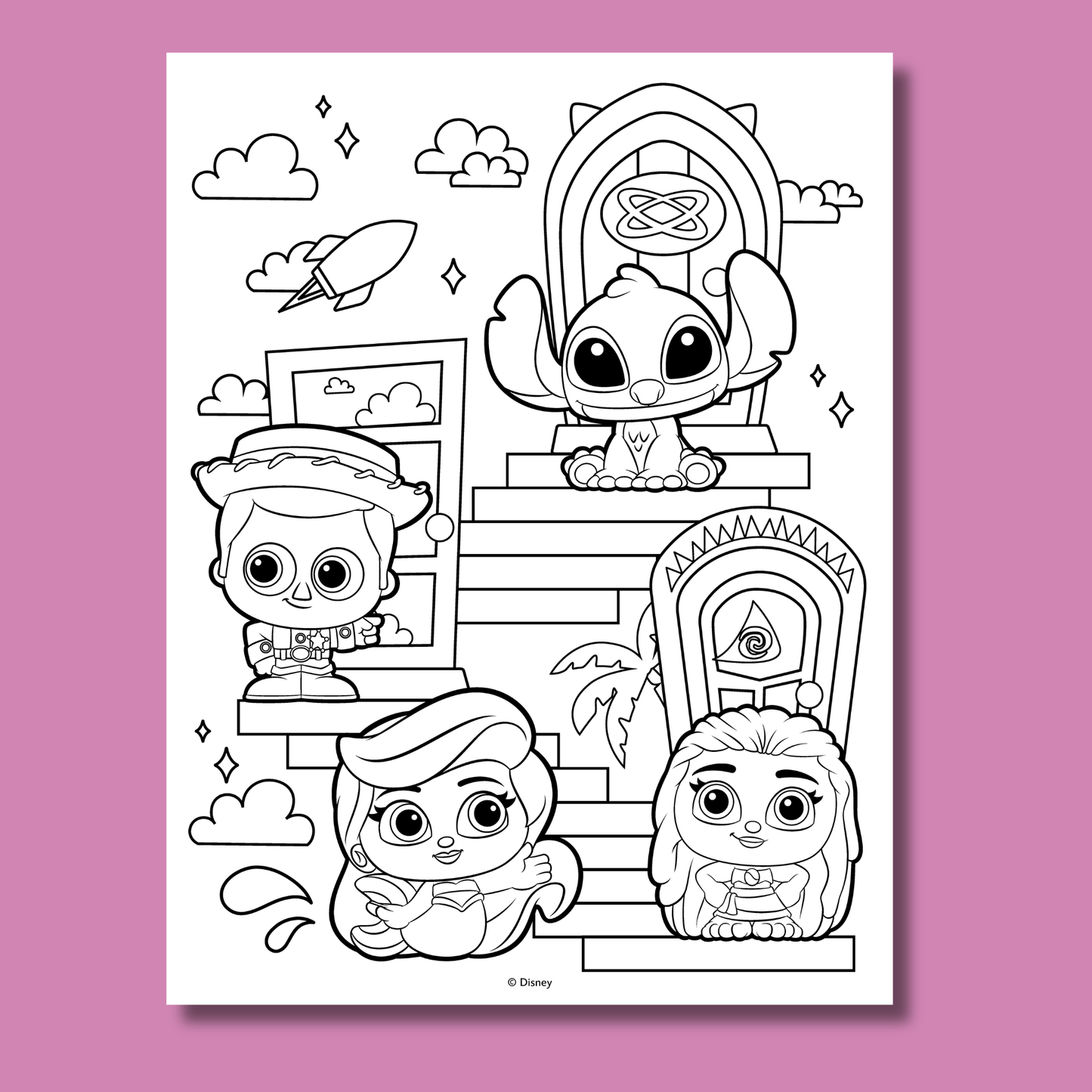 Disney Doorables Jumbo Colouring Book
