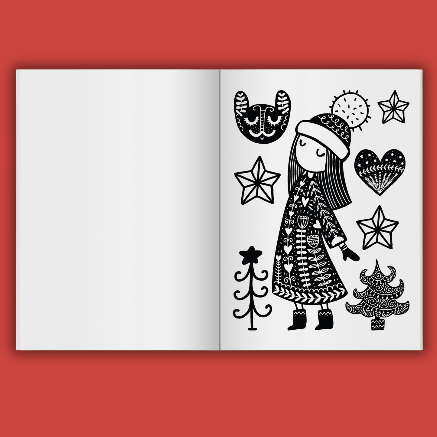 Cosy Christmas Colouring Book