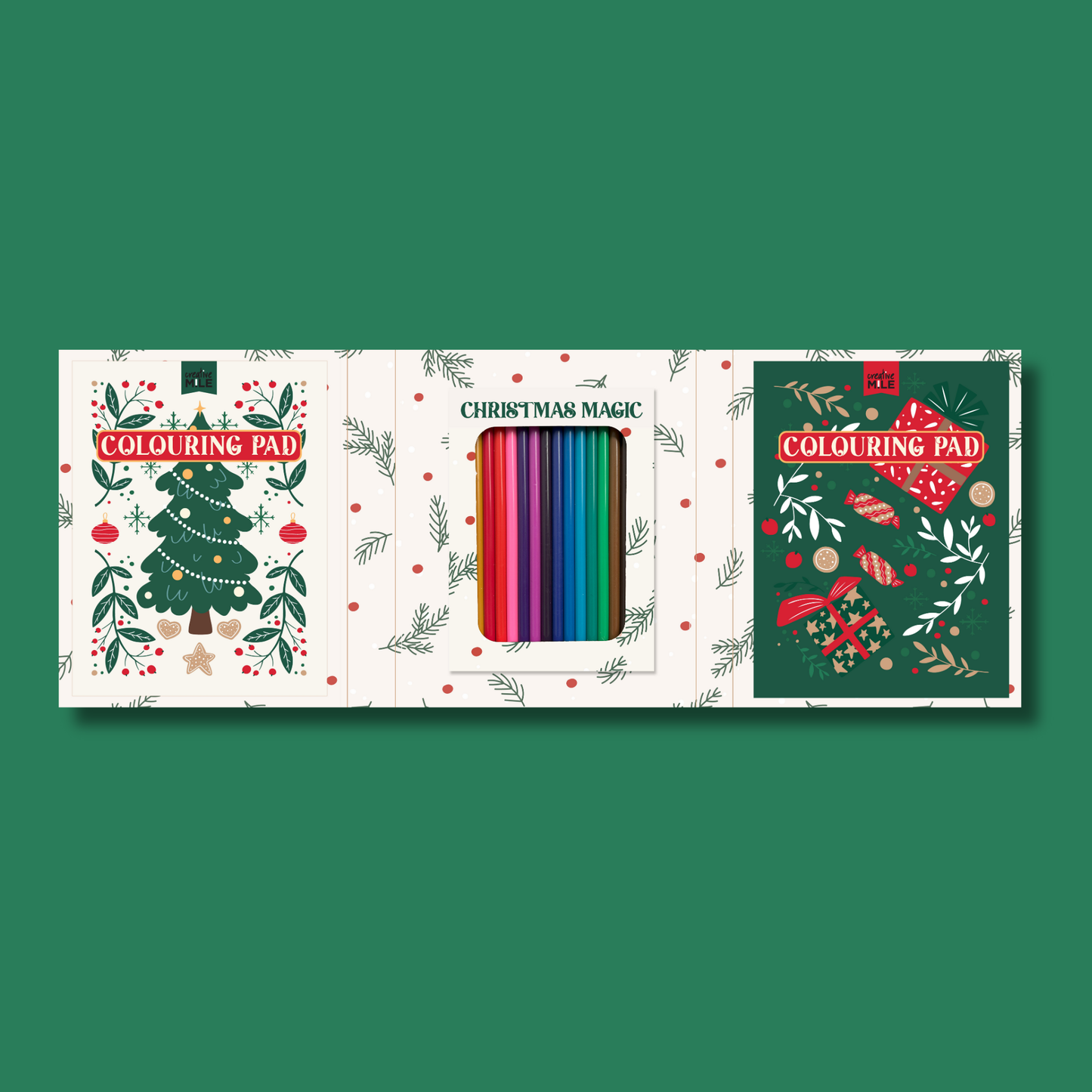 Christmas Magic Adult Colouring Set