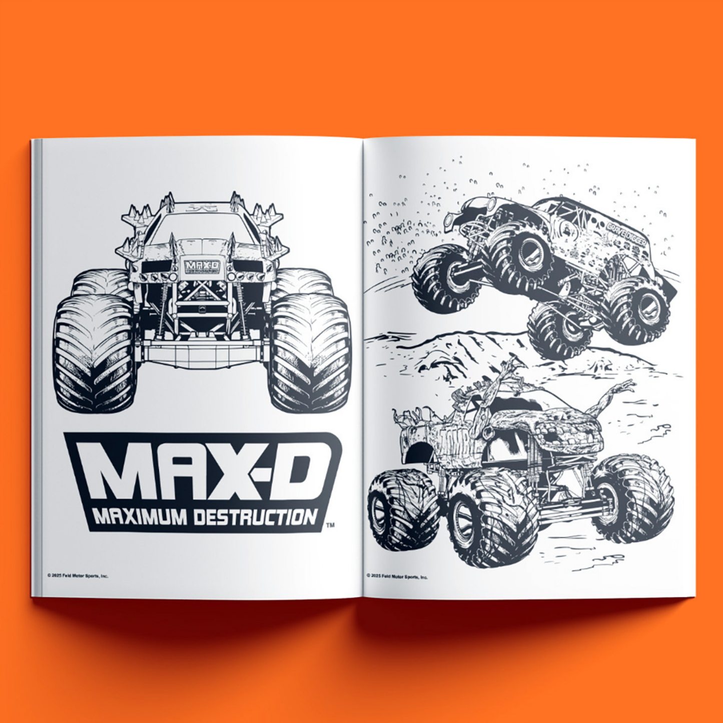 Monster Jam Colouring Book