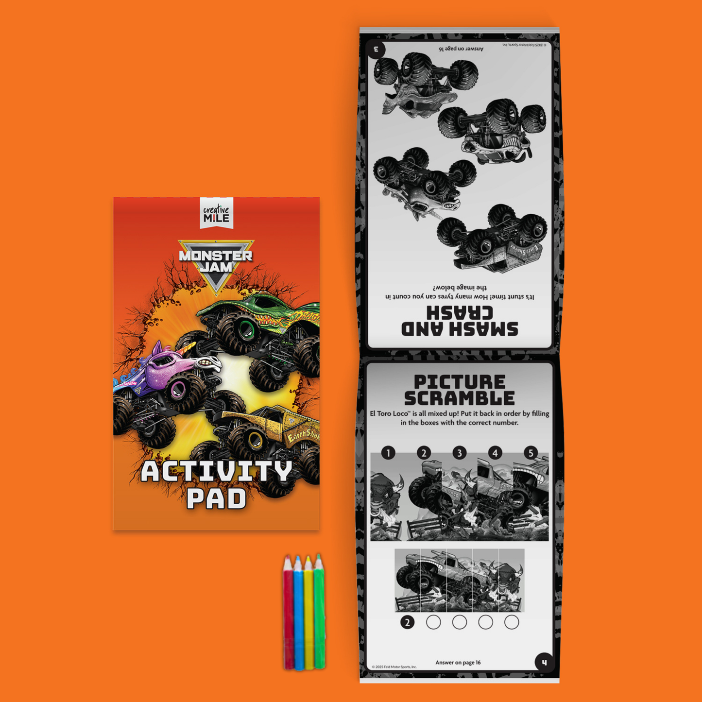Monster Jam Activity Bag