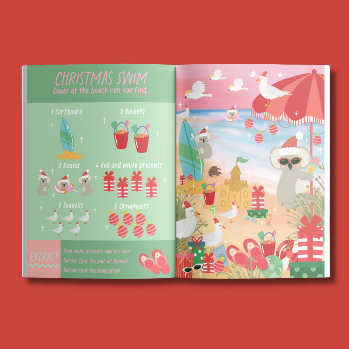 Aussie Christmas Search and Find by Christie Williams