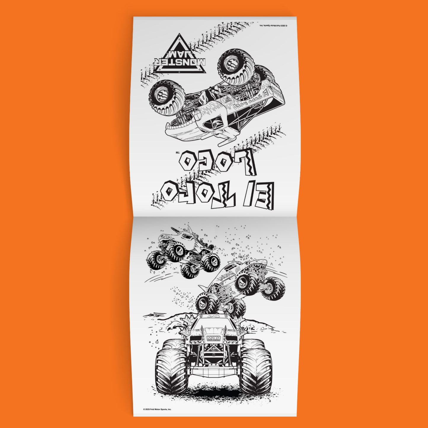 Monster Jam Colour and Scratch Book