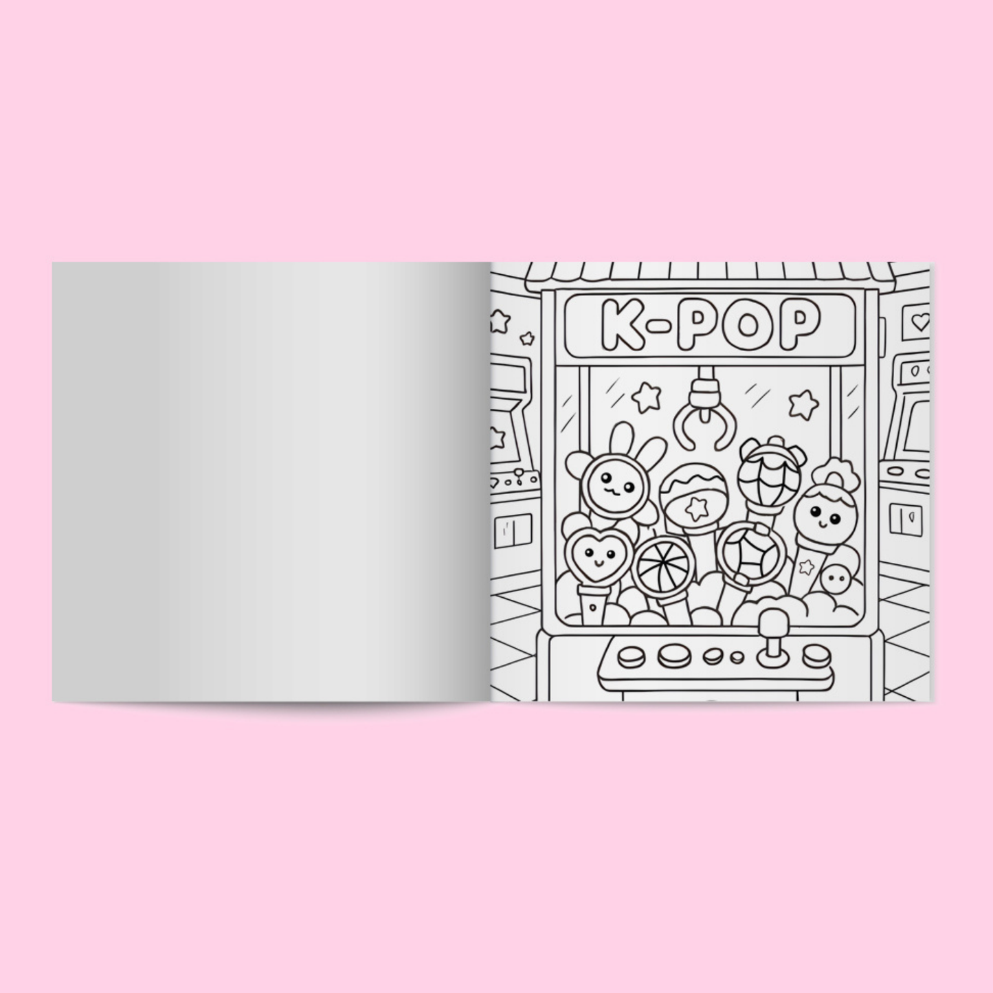 K-Pop Vibes Cosy Colouring Book by Euri Kim