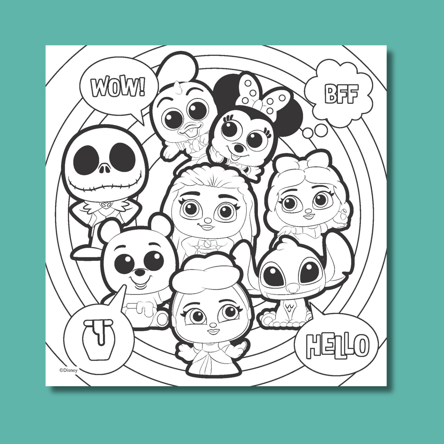 Disney Doorables Colouring Book