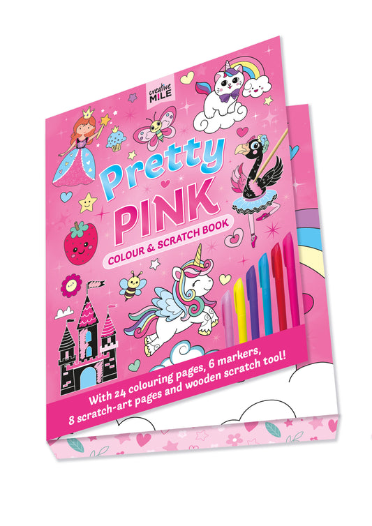Pretty Pink Colour and Scratch Book