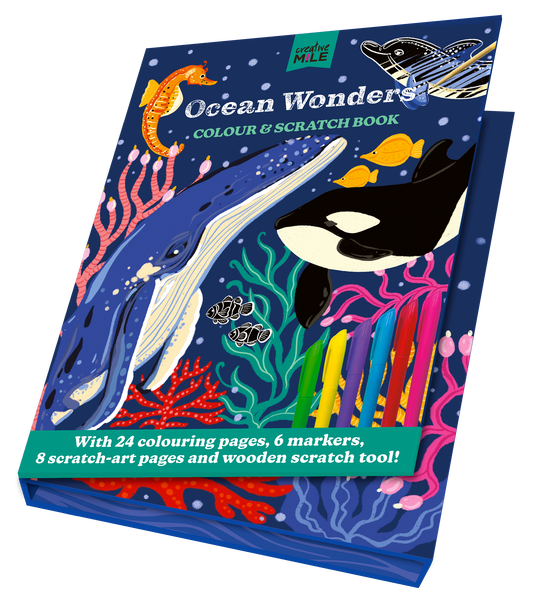 Ocean Wonders Colour and Scratch Book