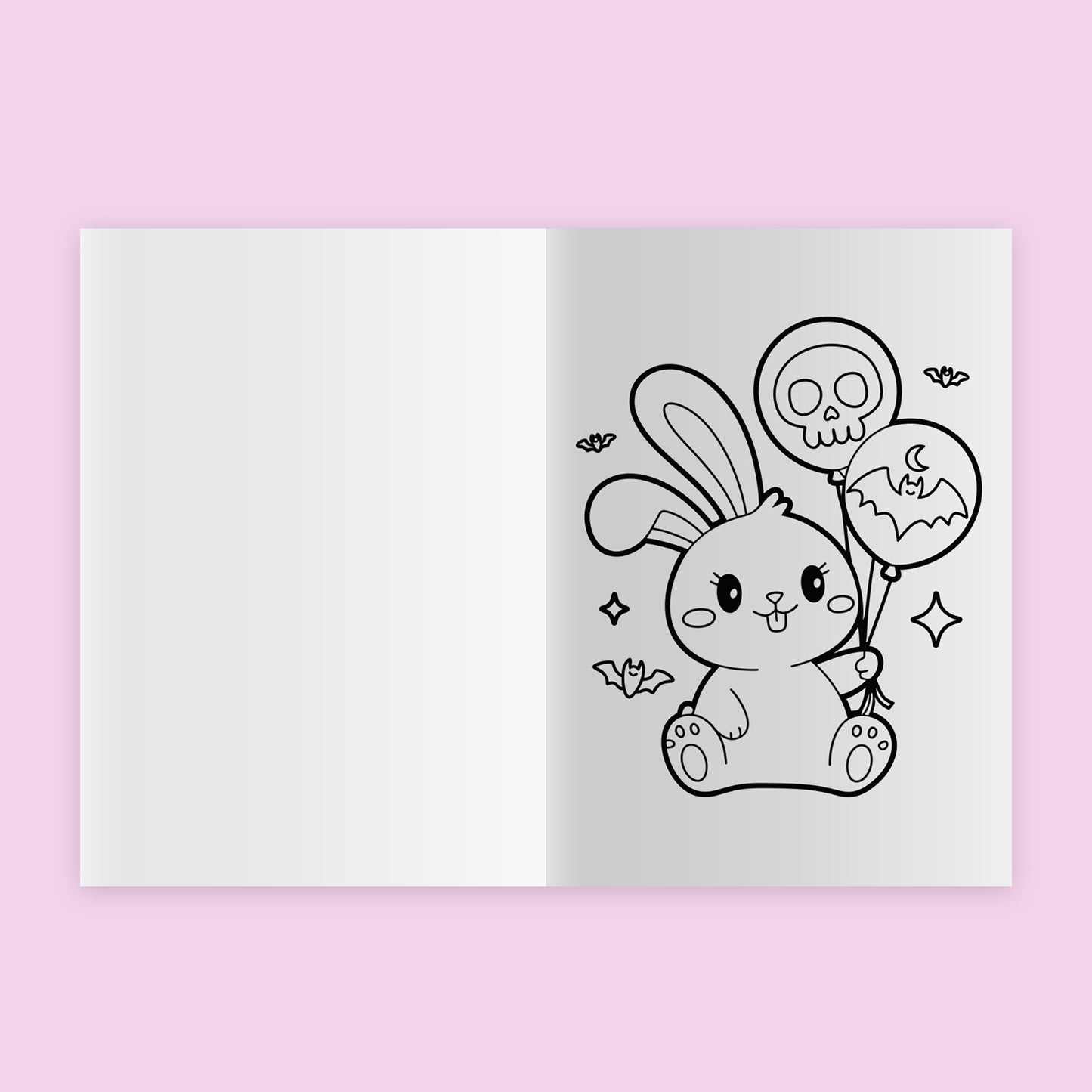 Spooky Kawaii Colouring Book