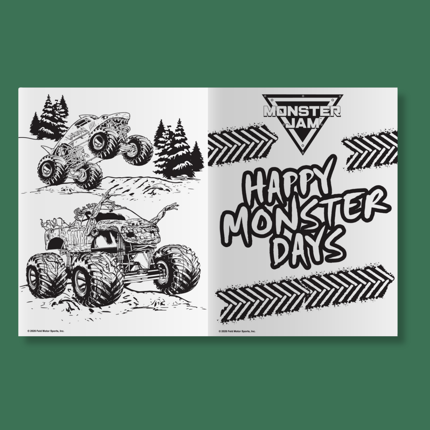 Monster Jam Merry Crushmas Jumbo Colouring Book