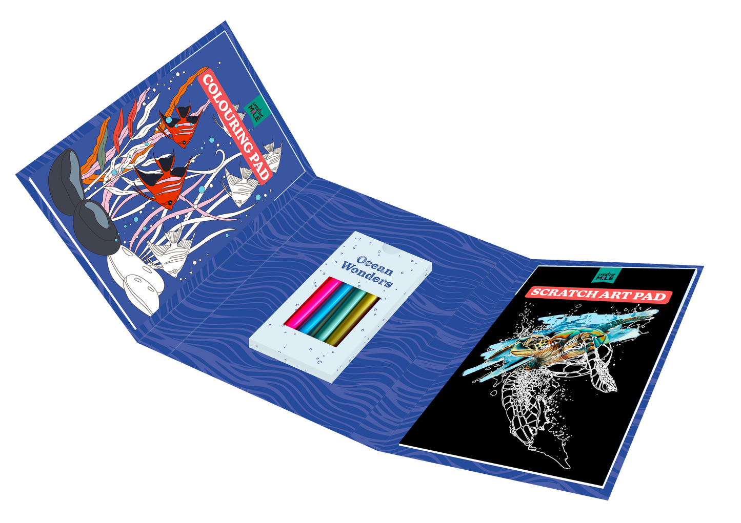 Ocean Wonders Colour and Scratch Book