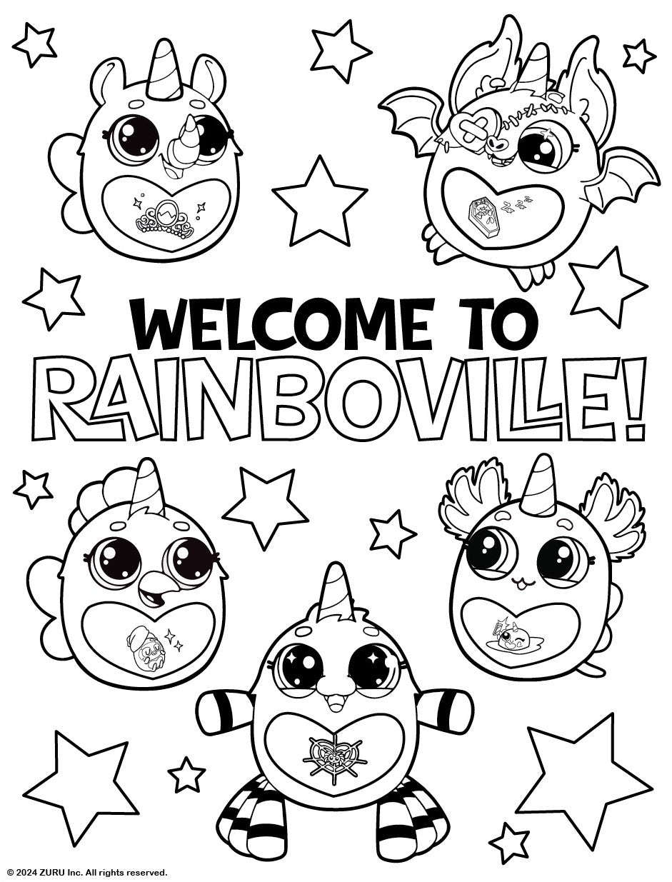 Rainbocorns Colour and Scratch Book