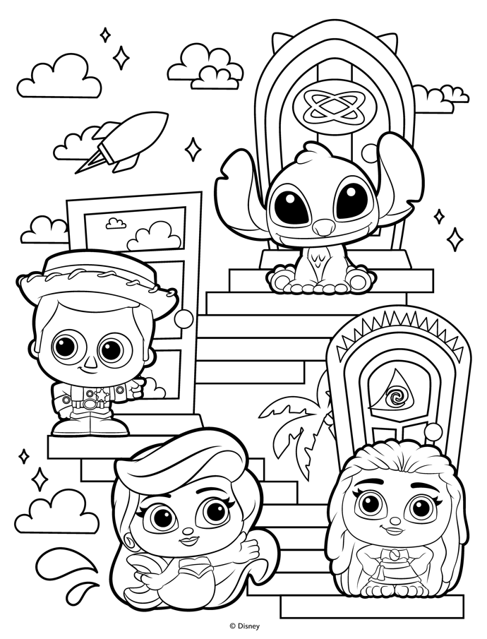 Disney Doorables Jumbo Colouring Book