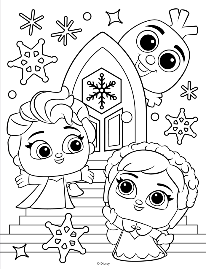 Disney Doorables Jumbo Colouring Book