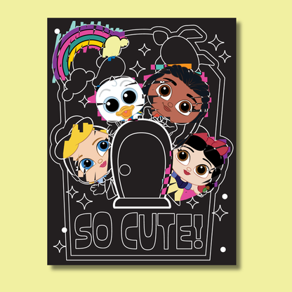 Disney Doorables Colour and Scratch Book
