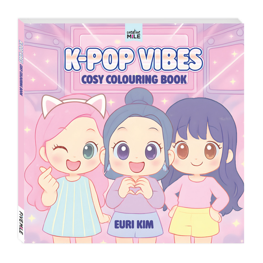 K-Pop Vibes Cosy Colouring Book by Euri Kim