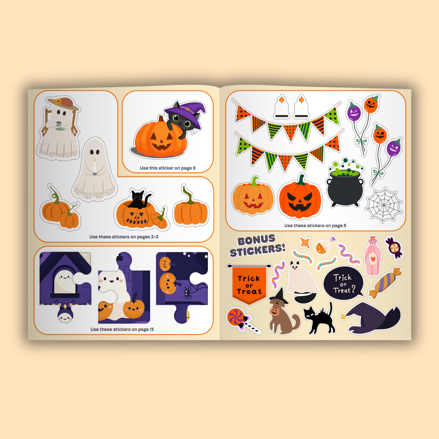 Happy Halloween Sticker Activity Book
