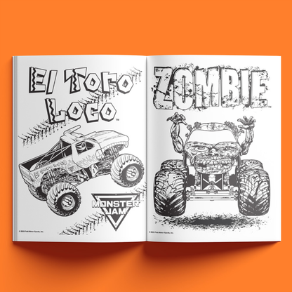 Monster Jam Jumbo Colouring Book