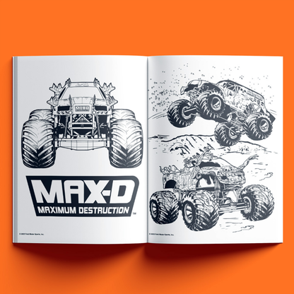Monster Jam Jumbo Colouring Book