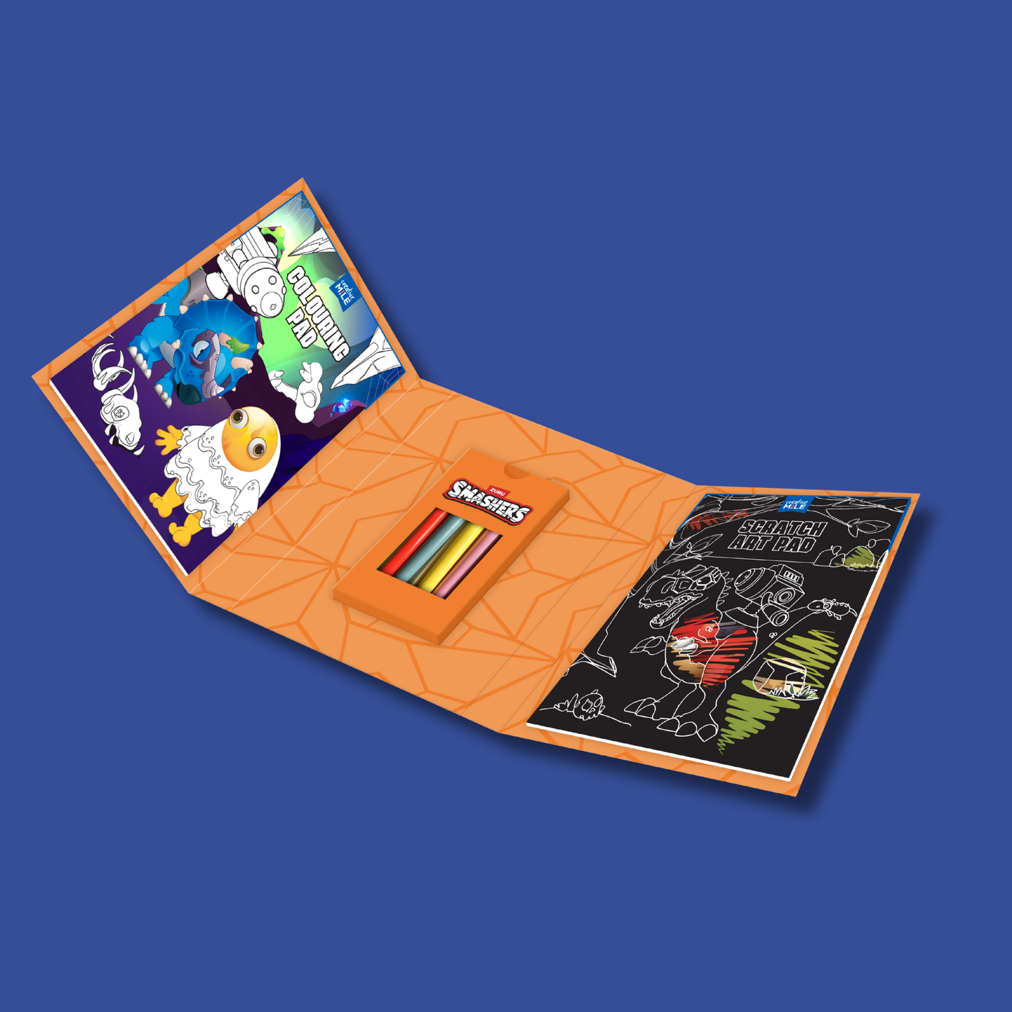 Smashers Dino World Colour and Scratch Book