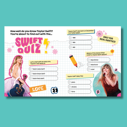 Taylor Swift Colouring and Activity Book