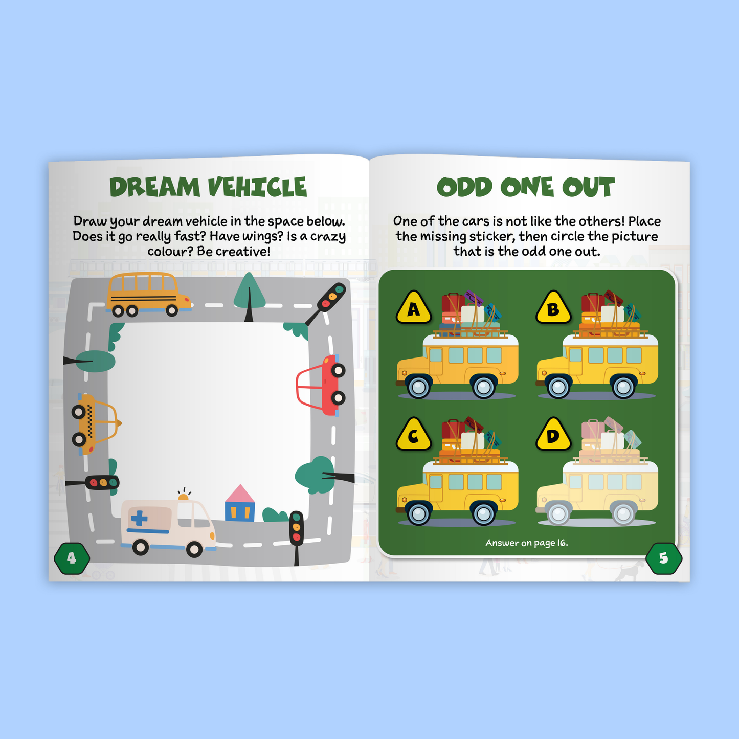On the Road Sticker Activity Book