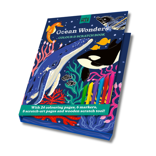 Ocean Wonders Colour and Scratch Book