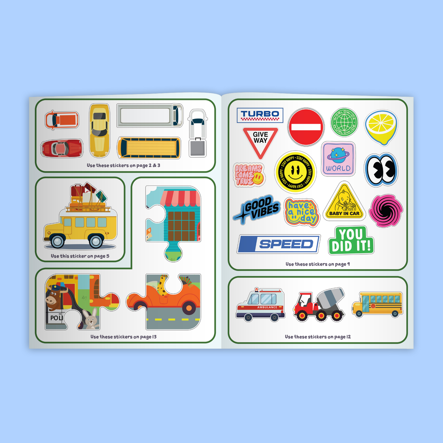 On the Road Sticker Activity Book
