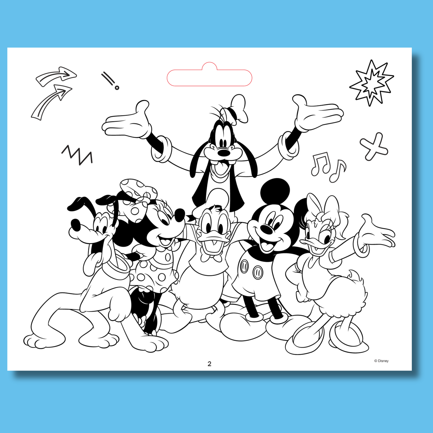 Disney Jr Mickey Mouse Clubhouse Giant Activity Pad