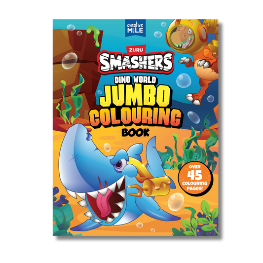Smashers Dino World Jumbo Colouring Book