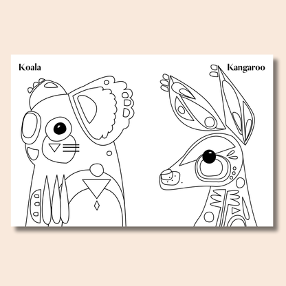 Pete Cromer: Australian Animals Colouring Book