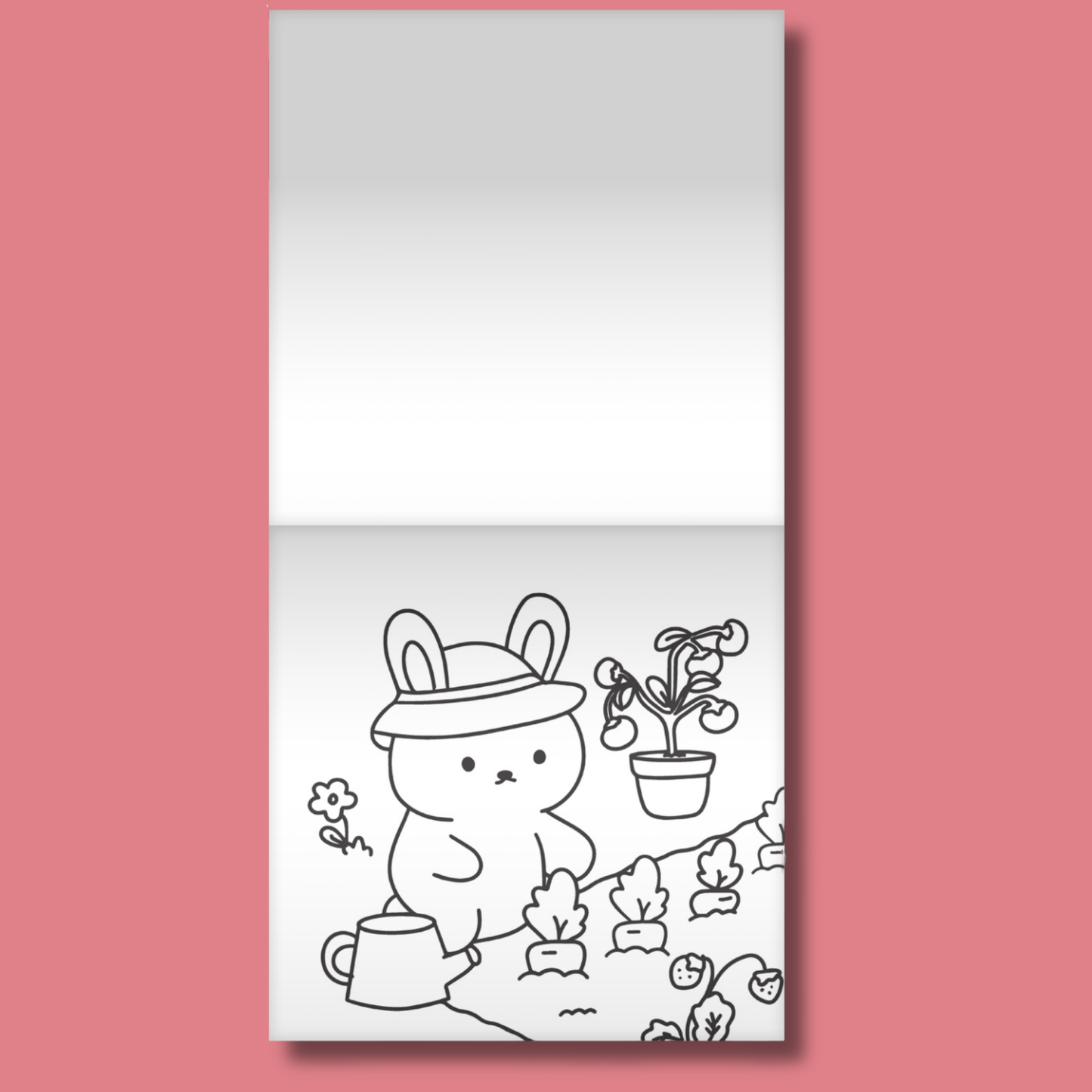 Snug Life Bunny & Friends 2 Pack Mini Colouring Books by MyArtStorey and Teodora Oprea