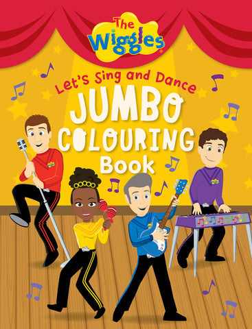 The Wiggles: Let's Sing and Dance Jumbo Colouring Book