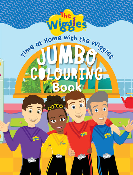 The Wiggles: Time at Home with The Wiggles Jumbo Colouring Book