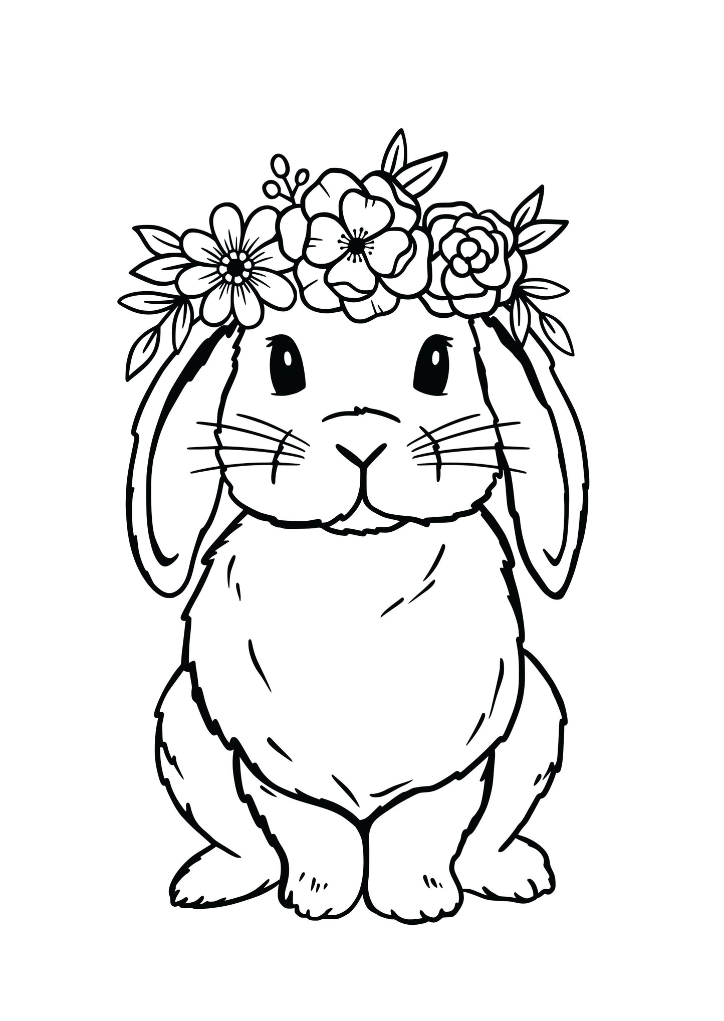 Easter Bunnies Colouring Book