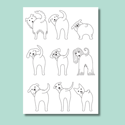 Pug & Friends Coloring Book