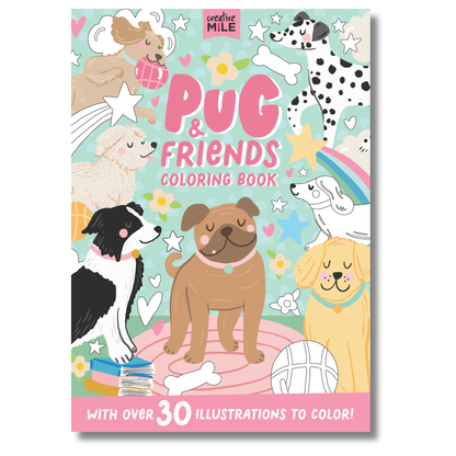 Pug & Friends Coloring Book