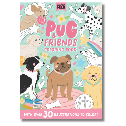 Pug & Friends Coloring Book