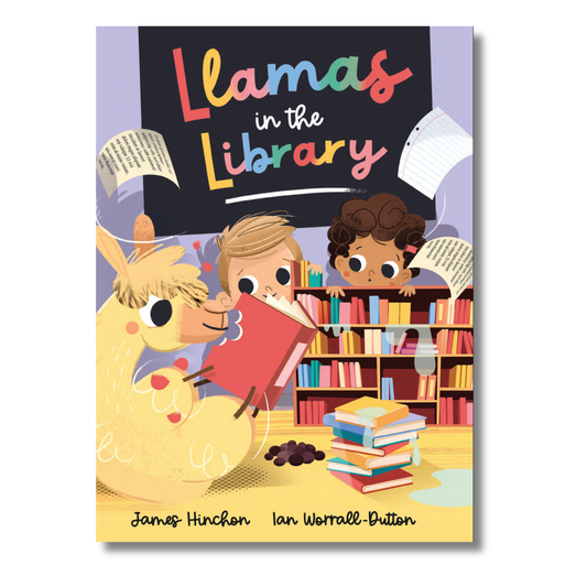 Llamas in the Library by James Hinchon