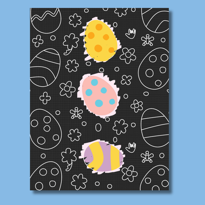 Happy Easter Colour and Scratch Book