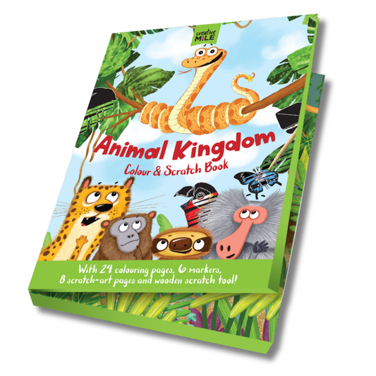Animal Kingdom Colour and Scratch Book