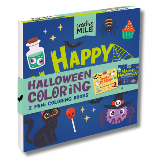 Happy Halloween 2 Pack Mini Coloring Books