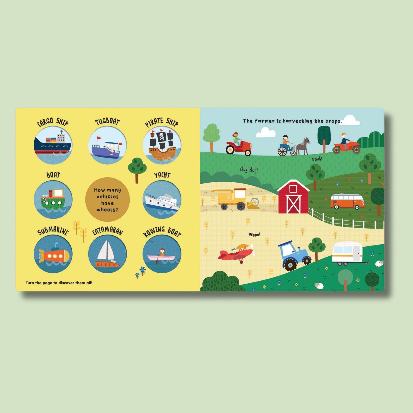 Turn & Learn: Vehicles that Go! Go! Go!