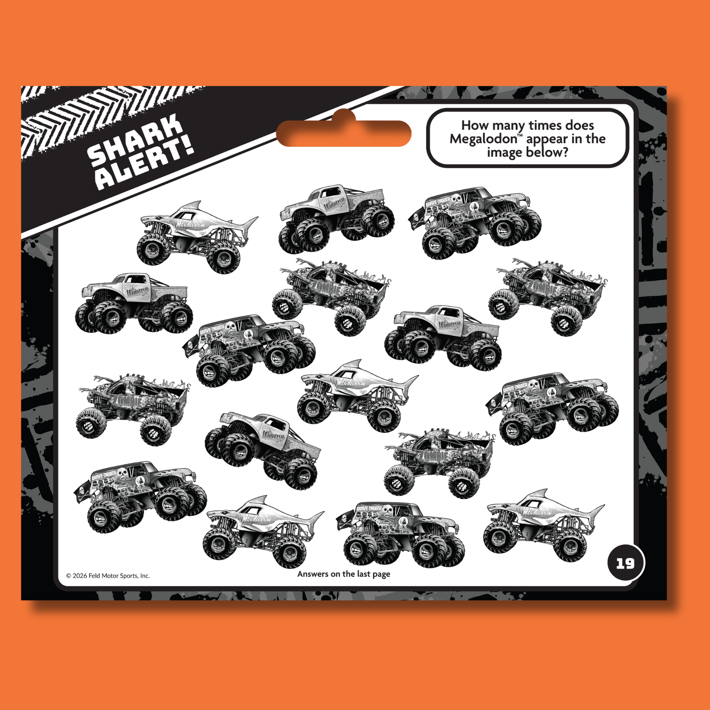 Monster Jam Giant Activity Pad