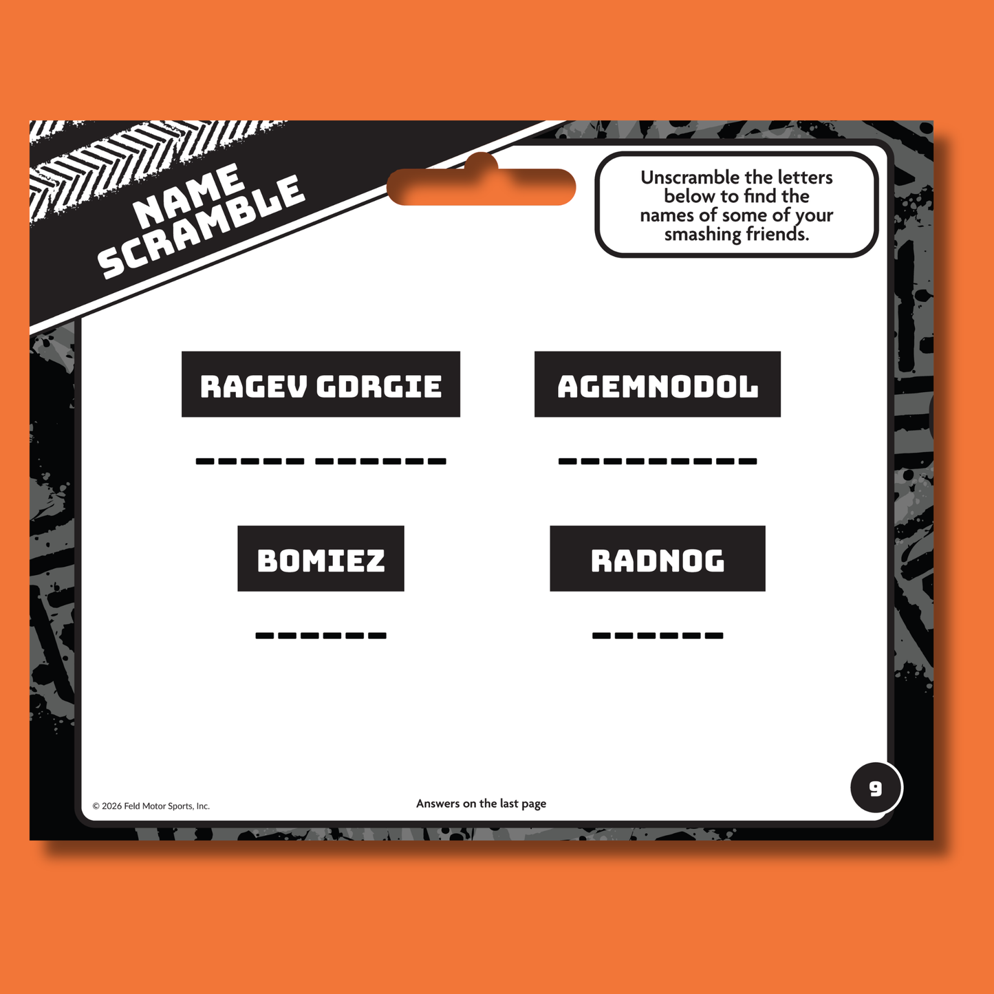 Monster Jam Giant Activity Pad