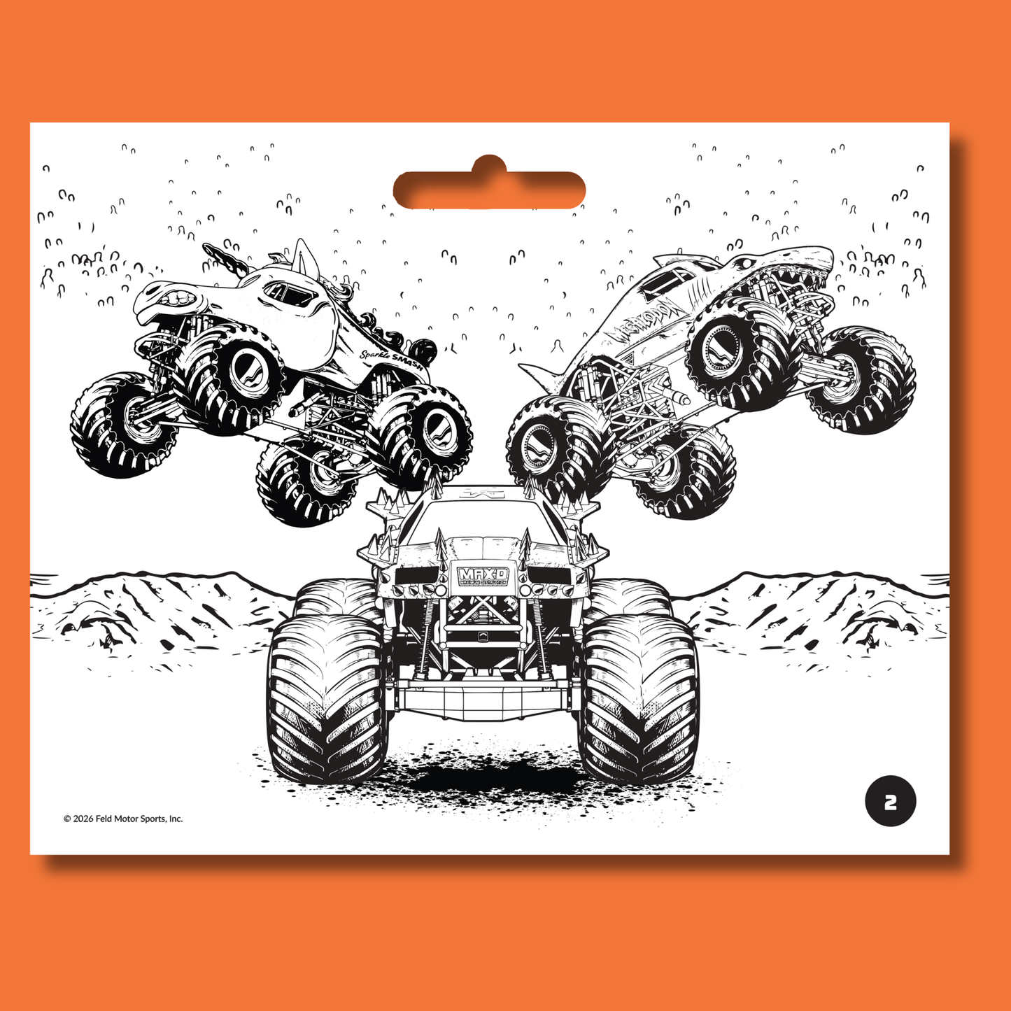 Monster Jam Giant Activity Pad