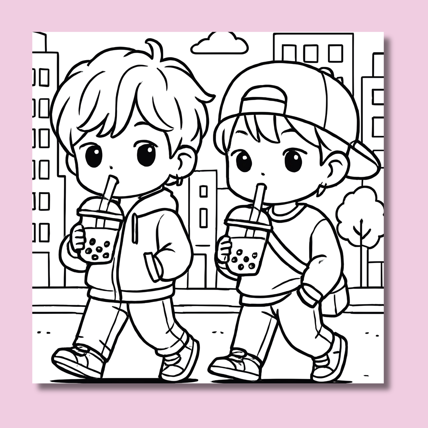 K-Pop Vibes Cosy Colouring Book and Markers by Euri Kim