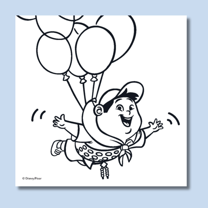 Pixar Cosy Colouring 2 Pack Mini Colouring Books