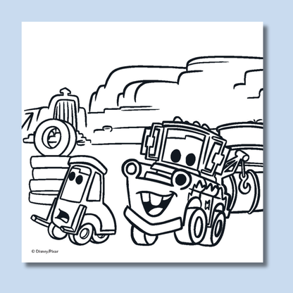 Pixar Cosy Colouring 2 Pack Mini Colouring Books