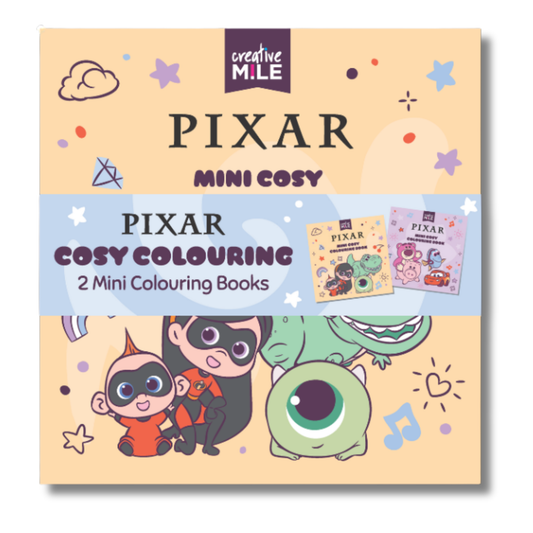 Pixar Cosy Colouring 2 Pack Mini Colouring Books