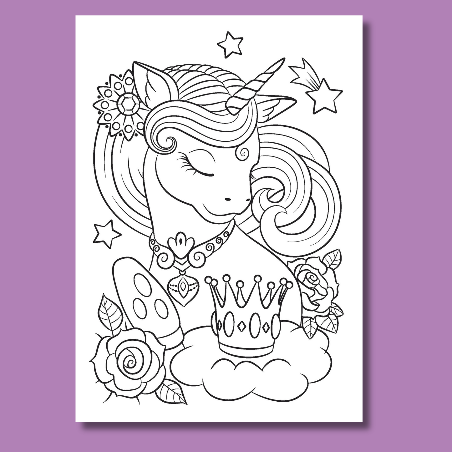 Magical Creatures Colouring Book